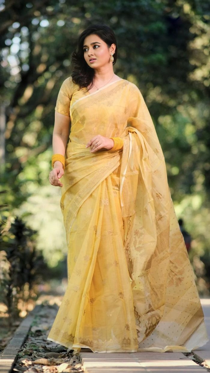 Afsan Print Sharee with Blouse Piece 20287 - Image 3