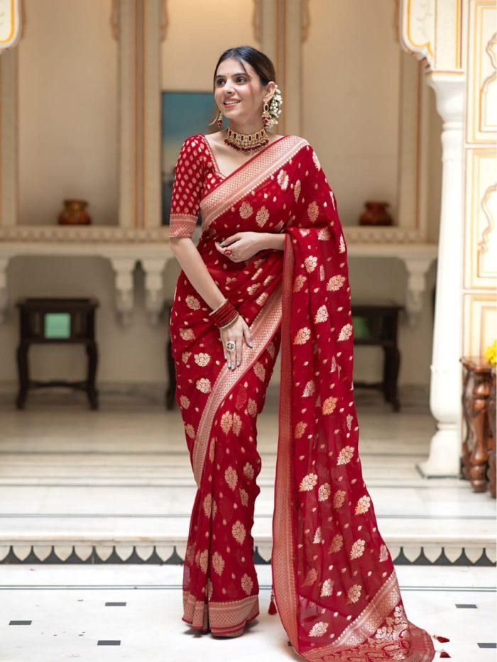 Dhupiyan Sharee with Blouse Piece 20805 - Image 2