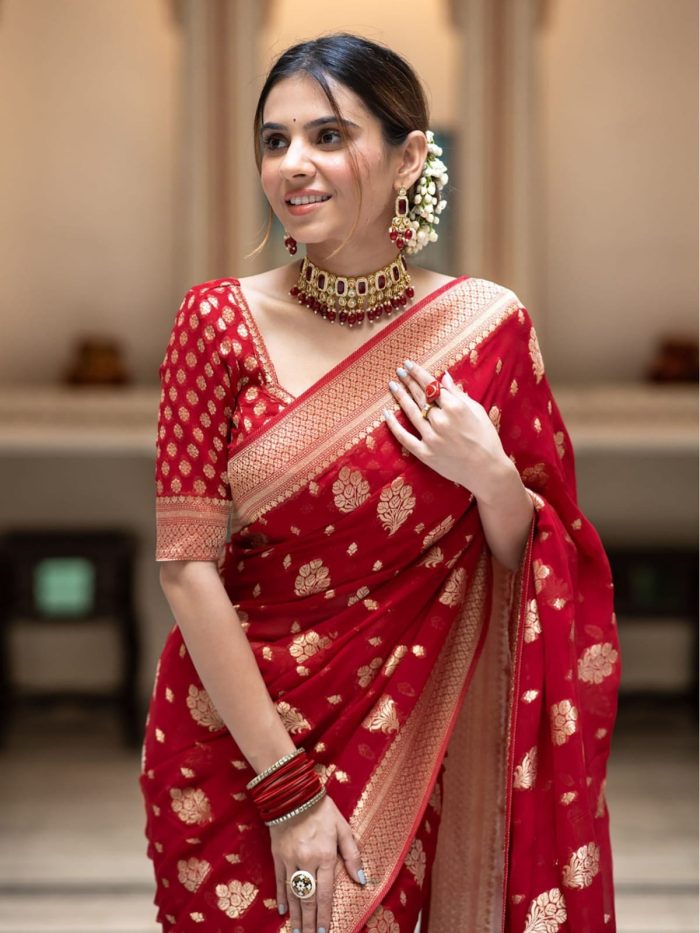 Dhupiyan Sharee with Blouse Piece 20805 - Image 5