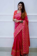 Kubari Silk Saree (With Blouse piece ) 21095 - Image 3