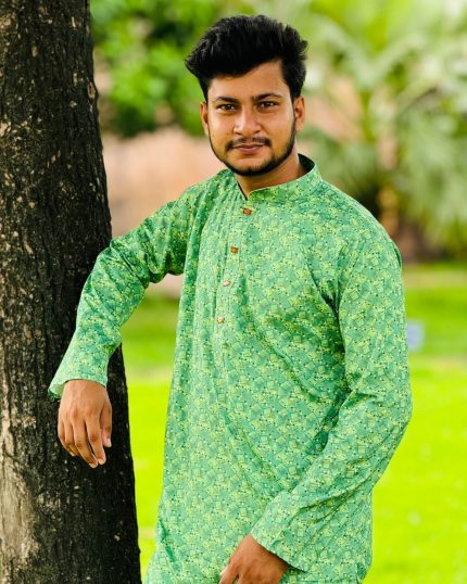 Cotton Print Panjabi 14887