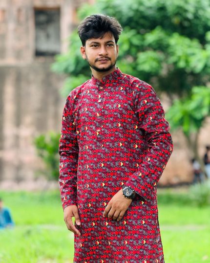 Cotton Print Panjabi 18609