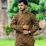 Cotton Print Panjabi 18610