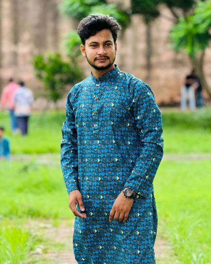 Cotton Print Panjabi 18611