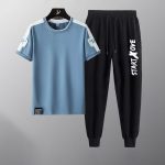 Cotton T-shirt and Trouser Set 21416
