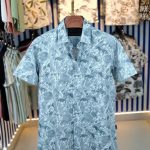 Pure Cotton Half Sleeve Print Shirt 22022