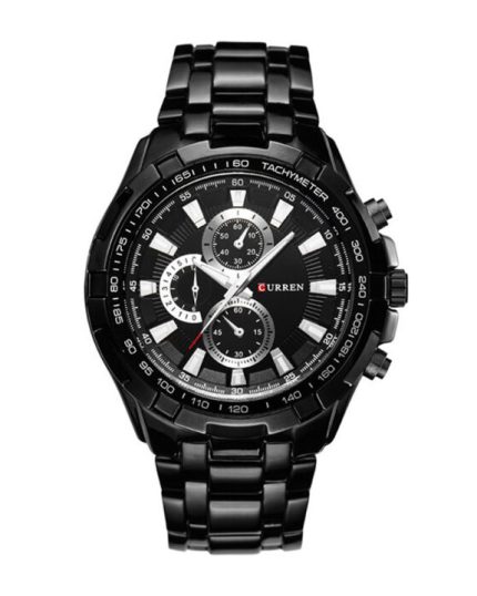 Curren 8023 Black Watch For Men