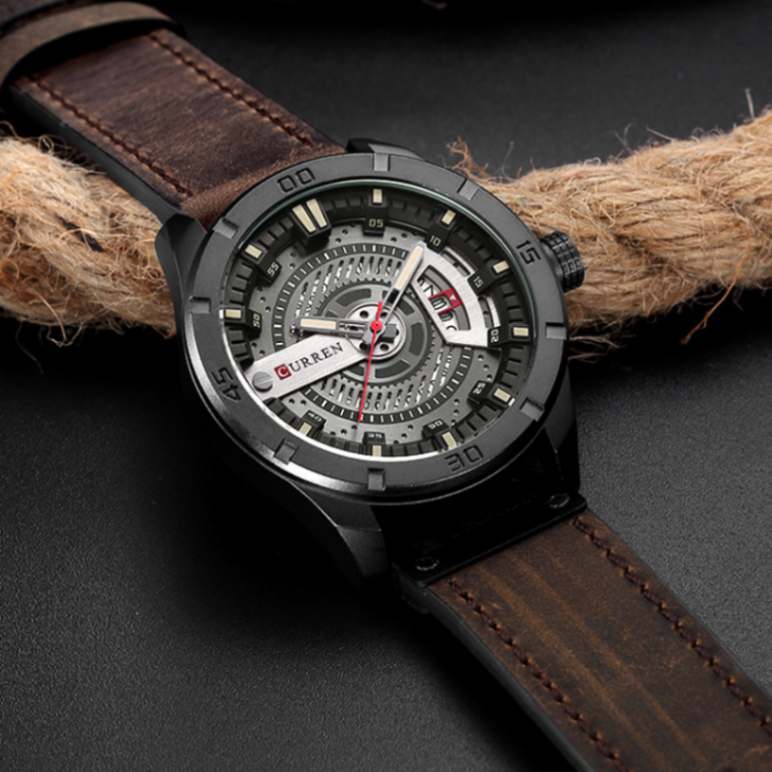 Curren 8301-Brown Watch Price In Bangladesh