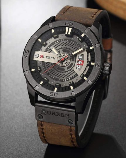 Curren 8301-Brown Watch Price In Bangladesh