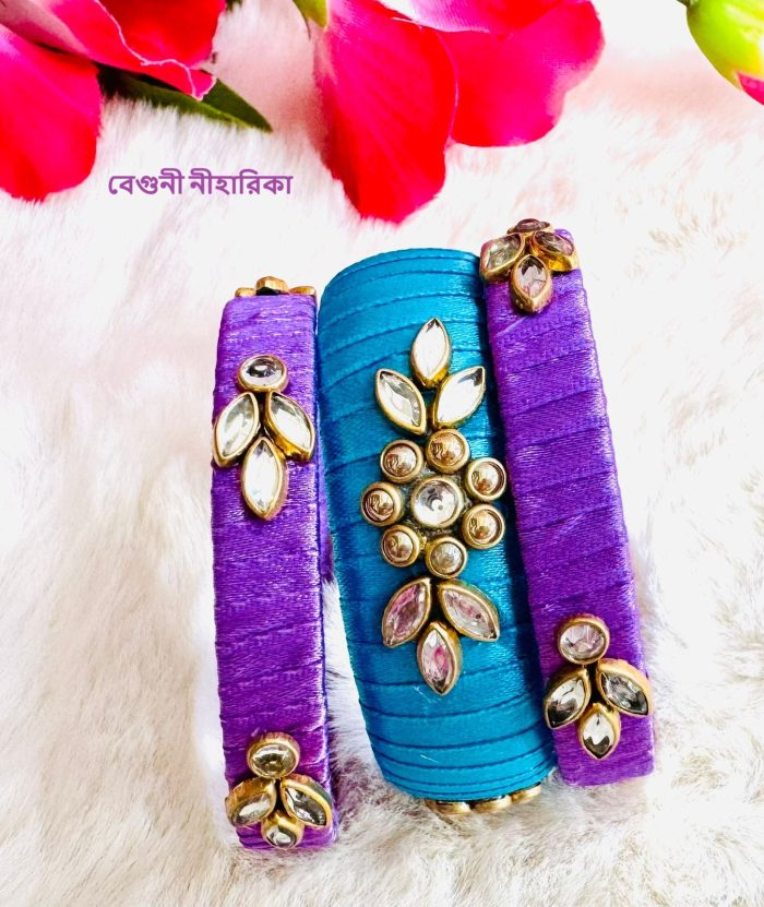 বেগুনী নীহারিকা - Handmade চুড়ি 22437 - Image 2