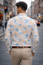 Popcorn Full Sleeve Cotton Shirt for Men 23775 - Image 2