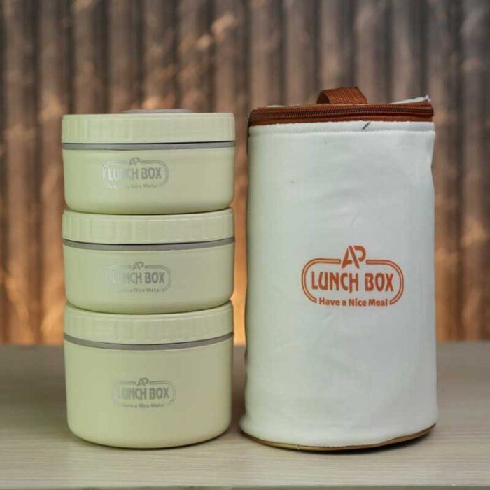 AP Lunch Box 3 Layer Stainless Steel - Image 2