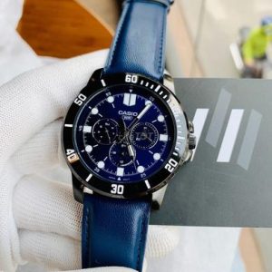 Casio Multifunctional Analog Watch For Men - MTP-VD300BL-2EUDF