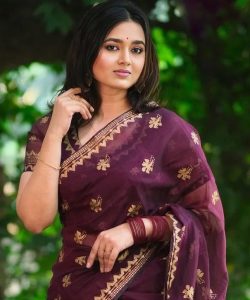 Afsan Print Sharee with Blouse Piece 20292 (4)